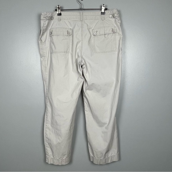 Talbots Signature khaki lightweight cotton blend pants, size 12. - Picture 2 of 8